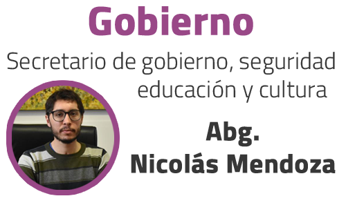 Nicolas Mendoza - Secretario de Gobierno, seguridad, educación y cultura